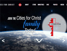 Tablet Screenshot of citiesforchrist.com